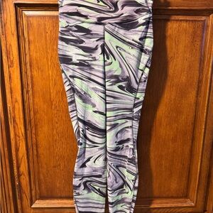 New Lululemon Base Pace High-Rise Running Tights in "Paint Glide Warp Multi”